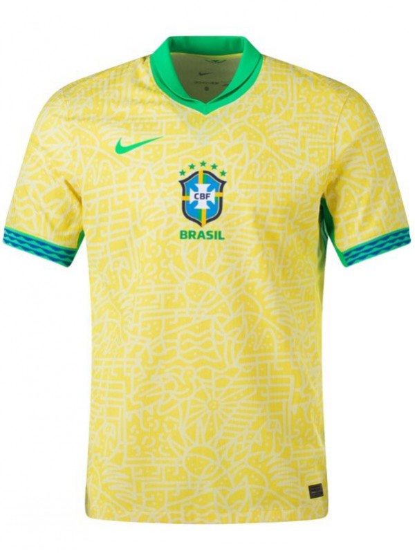 Brazil domicile maillot premier uniforme de football pour hommes haut de sport maillot de football 2024